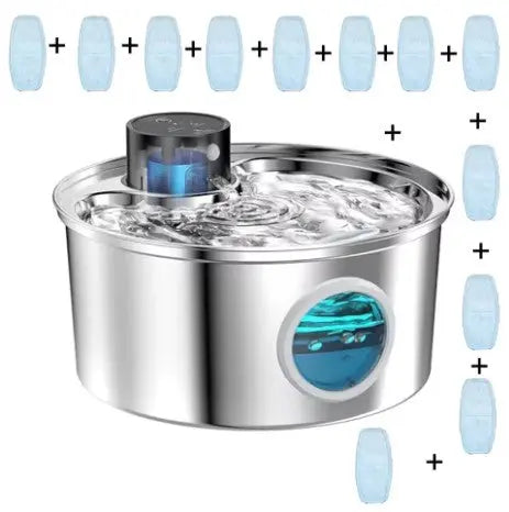 Fontaine d'Eau pour chat sans fil (batterie) 3.2l + 12 filtres ZYFeeder Factory 1 Store