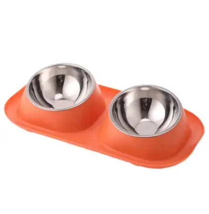 Gamelle Double en acier inoxydable pour chat Shop1103305562 Store