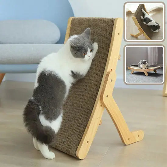 Griffoir en bois pour chat Qlfyuu Official Store