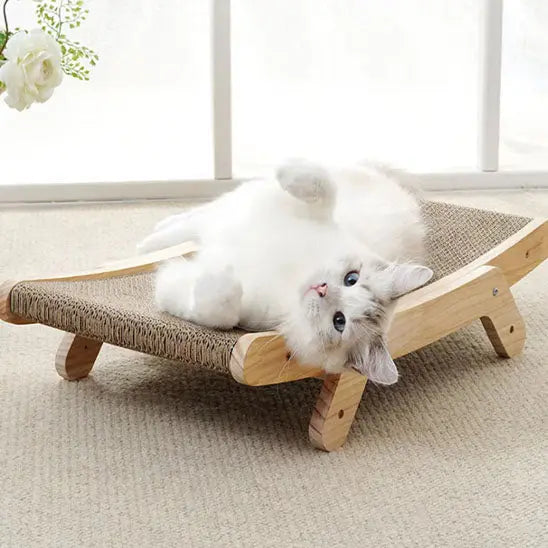 Griffoir en bois pour chat Qlfyuu Official Store