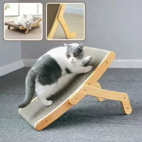 Griffoir en bois pour chat Qlfyuu Official Store
