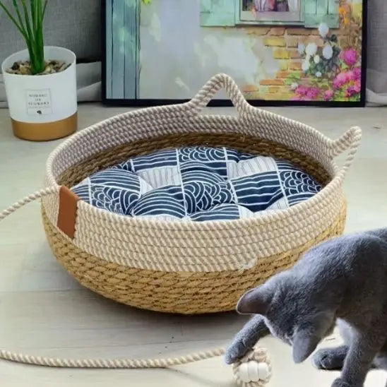 Lit tissé confortable pour chat PETBENEFIT Ali Store