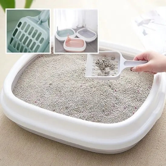 Litière Anti-Éclaboussures pour Chat LEEPEE Global Store