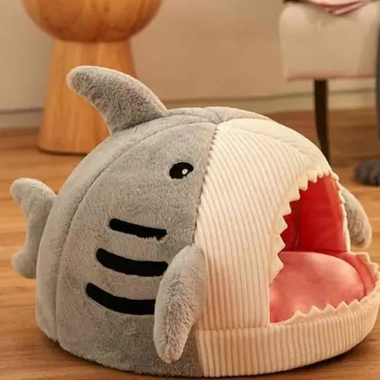 Lit pour Chat doux et chaud en forme de Requin Zone Chaton