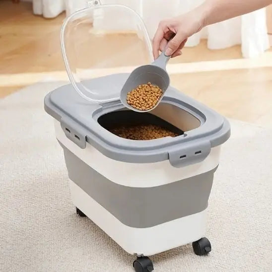 Conteneur de stockage de nourriture pliable pour chat AngelCity Clothes Store