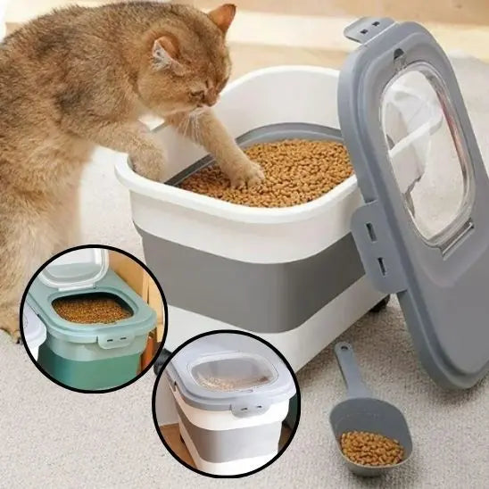 Conteneur de stockage de nourriture pliable pour chat AngelCity Clothes Store