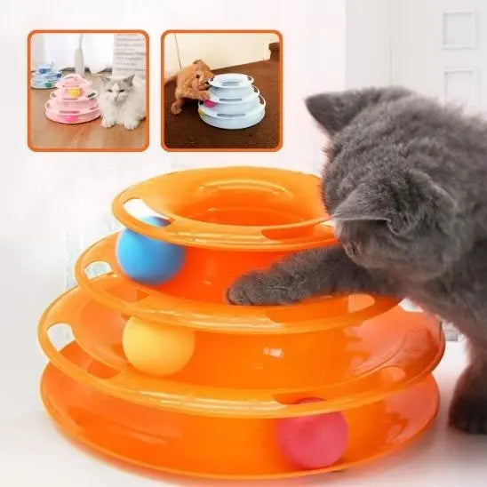 Tour pour chat 4 étages, Jouet Intéractif YiHong Kuchi Store