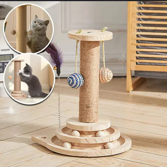 Arbre à chat avec balle suspendue Life Power Store