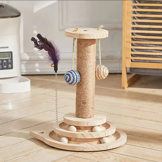 Arbre à chat avec balle suspendue Life Power Store