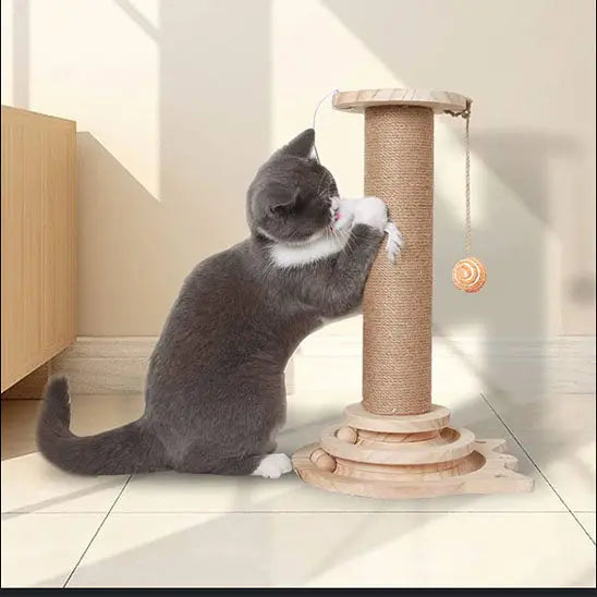 Arbre à chat avec balle suspendue Life Power Store