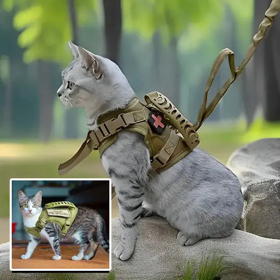 Harnais pour Chat de style tactique Qintian Pet Supplies Store Store