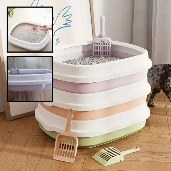 Litière Anti-Éclaboussures pour Chat LEEPEE Global Store