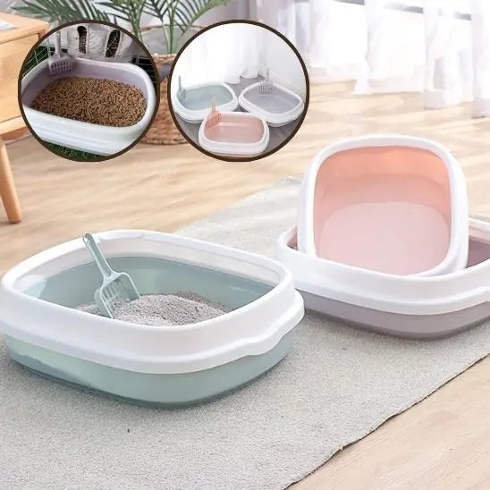 Litière Anti-Éclaboussures pour Chat LEEPEE Global Store
