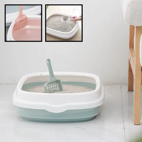 Litière Anti-Éclaboussures pour Chat LEEPEE Global Store