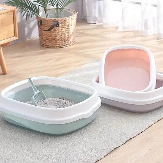 Litière Anti-Éclaboussures pour Chat LEEPEE Global Store