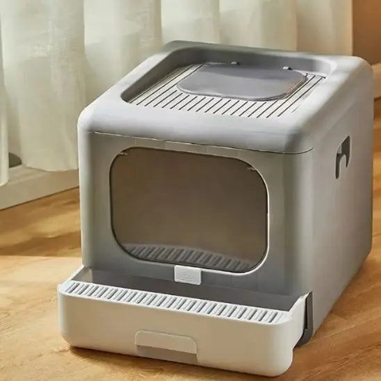 Litière pour chat avec couvercle et pliable Wisforfurniture Store