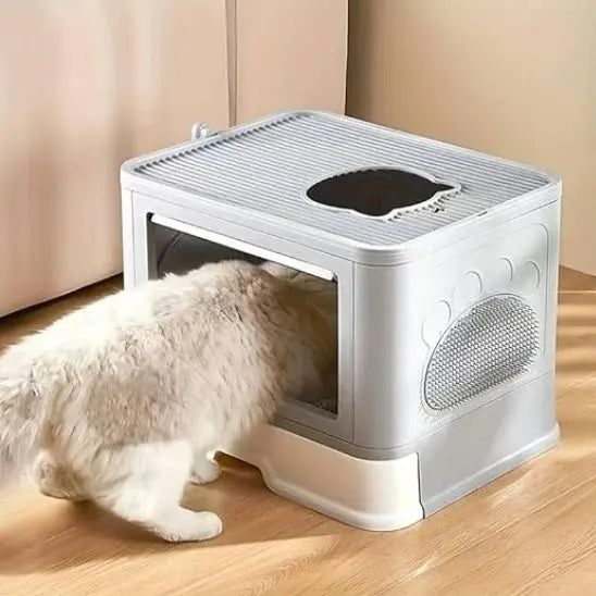 Litière pour chat pliable avec brosse inrégré BingoPaw Store