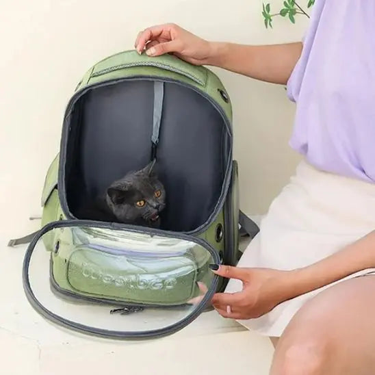 Sac à Dos Transparent pour Chat pawstrip Official Store