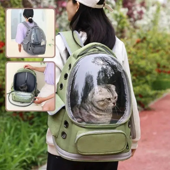 Sac à Dos Transparent pour Chat pawstrip Official Store