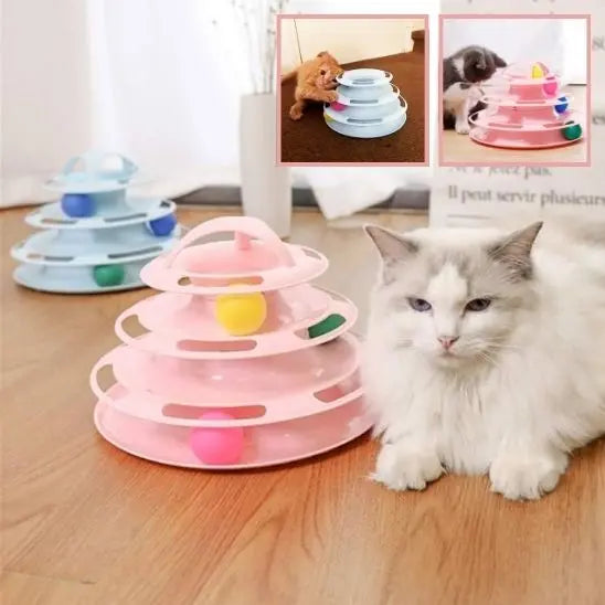 Tour pour chat 4 étages, Jouet Intéractif YiHong Kuchi Store