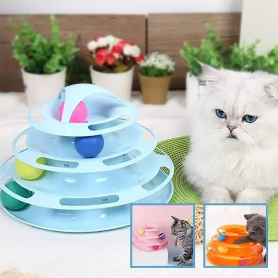 Tour pour chat 4 étages, Jouet Intéractif YiHong Kuchi Store