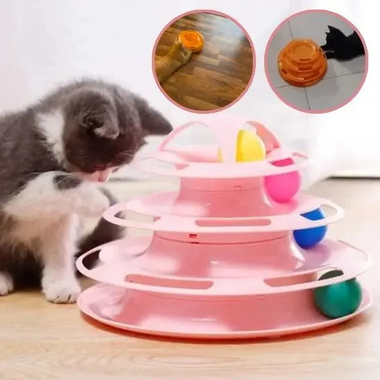 Tour pour chat 4 étages, Jouet Intéractif YiHong Kuchi Store