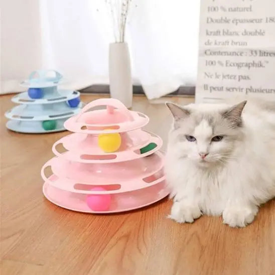 Tour pour chat 4 étages, Jouet Intéractif YiHong Kuchi Store