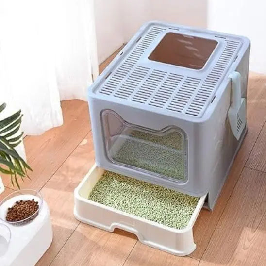 Litière pour Chat Pliable avec couvercle BingoPaw Store